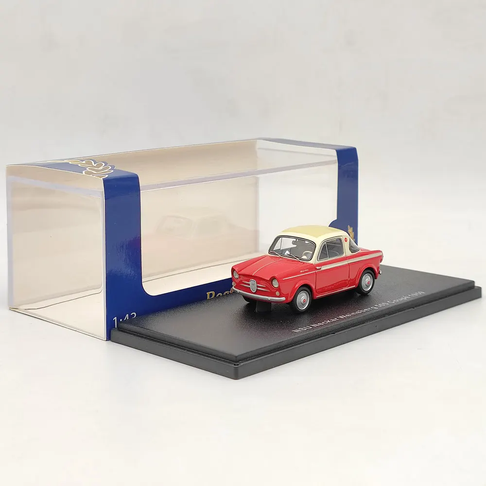 

1/43 BOS For NSU Neckar Weinsberg 500 Coupe 1959 Red Resin Model Car Collection
