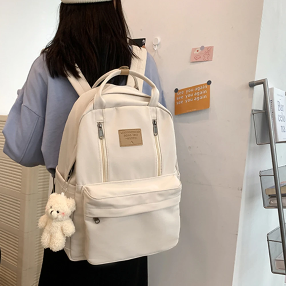 

Preppy Backpack Women Fashion Youth Korean Style Shoulder Bag Laptop Backpack Schoolbags for Teenager Girls Boys Travel Bookbag