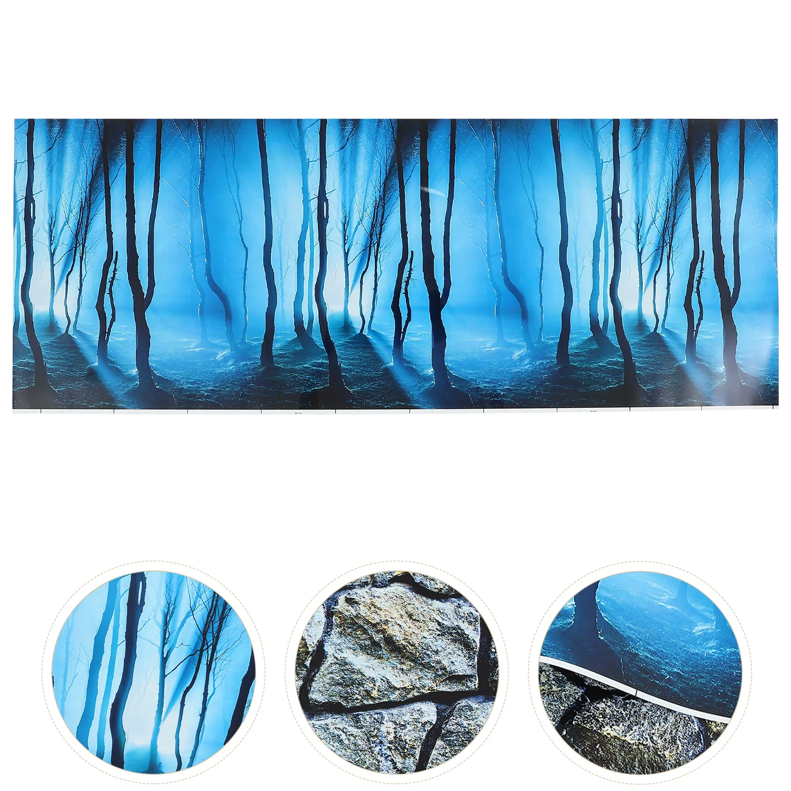 

Aquarium Background Tankpicture Backdrop Decoration Poster Accessoriesdecorative Paperpictures 3D Stone Image Fadeless Ornament
