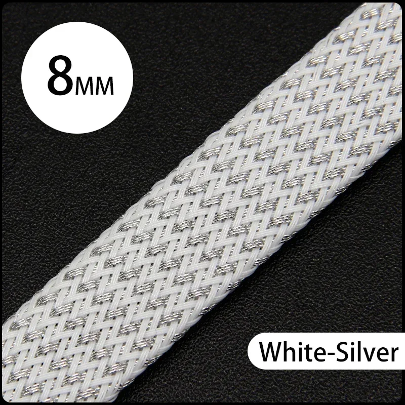 

1/2/3/5/10/20/30/50 м 8 мм изолированная оплетка для домашних животных, расширяемая оболочка для кабеля высокой плотности, защитная оплетка для проводов