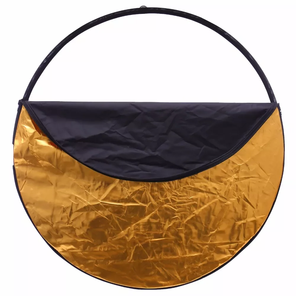 

2023 YC 80cm 5 in 1 gold silver white black translucent New Portable Collapsible Light Round Photography/Photo Reflector for Stu