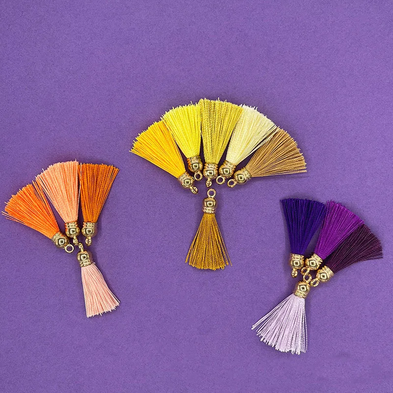 

200 шт. мини кисточки золотые металлические бахромы кисточки для брелока декоративные очаровательные занавески закладки золотые черные зеркальные поделки