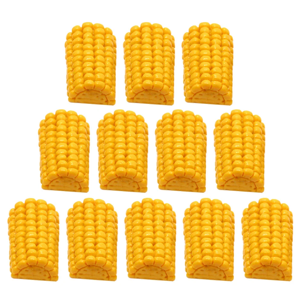 

Corn Flatback Charms Cobcharm Fake Resin Artificial Diy Beads Shell Case Lifelike Decorminiaturesimulation Ornament