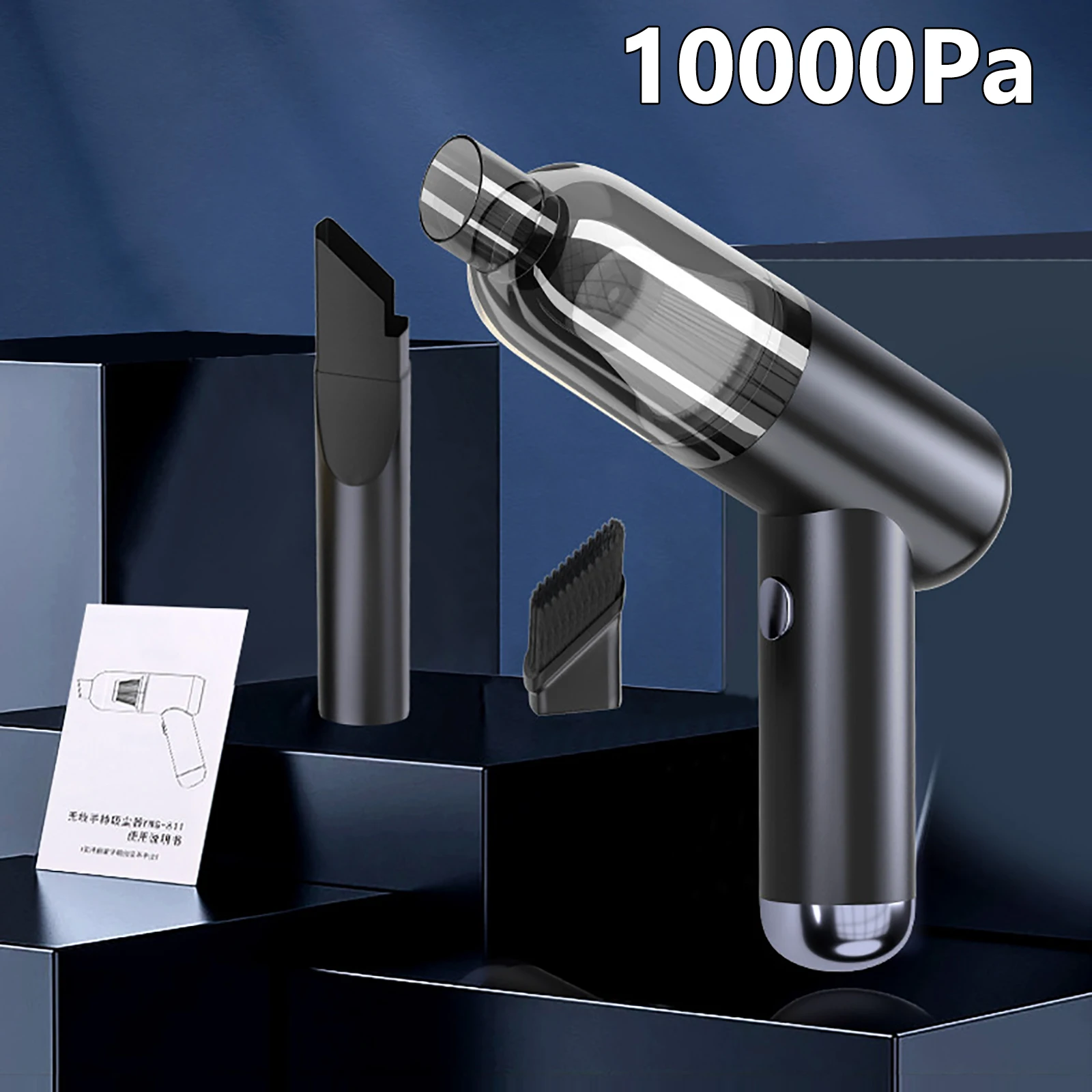 

Портативный автомобильный пылесос 10000 па, ручной беспроводной домашний пылесос, инструмент для очистки автомобиля, миниатюрный мощный авто...