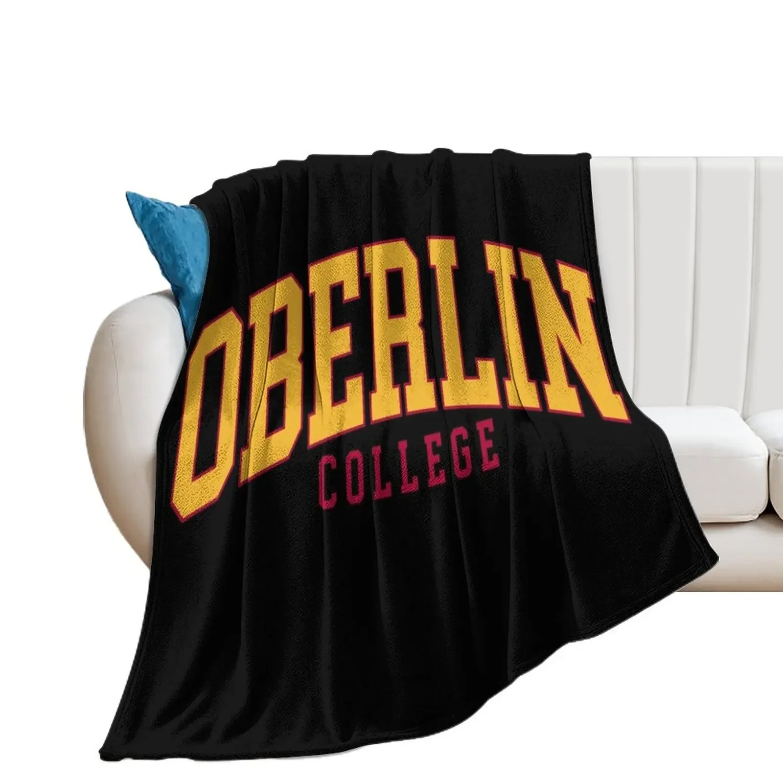Oberlin-шрифт для колледжа изогнутое одеяло декоративные диваны теплые одеяла