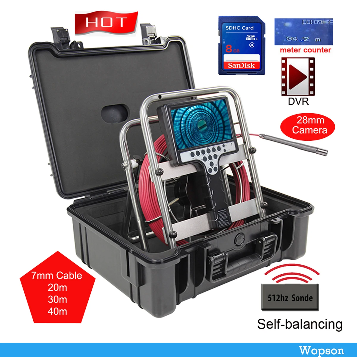 7-дюймовый портативный ЖК-монитор с TFT-экраном чехол для портативной камеры