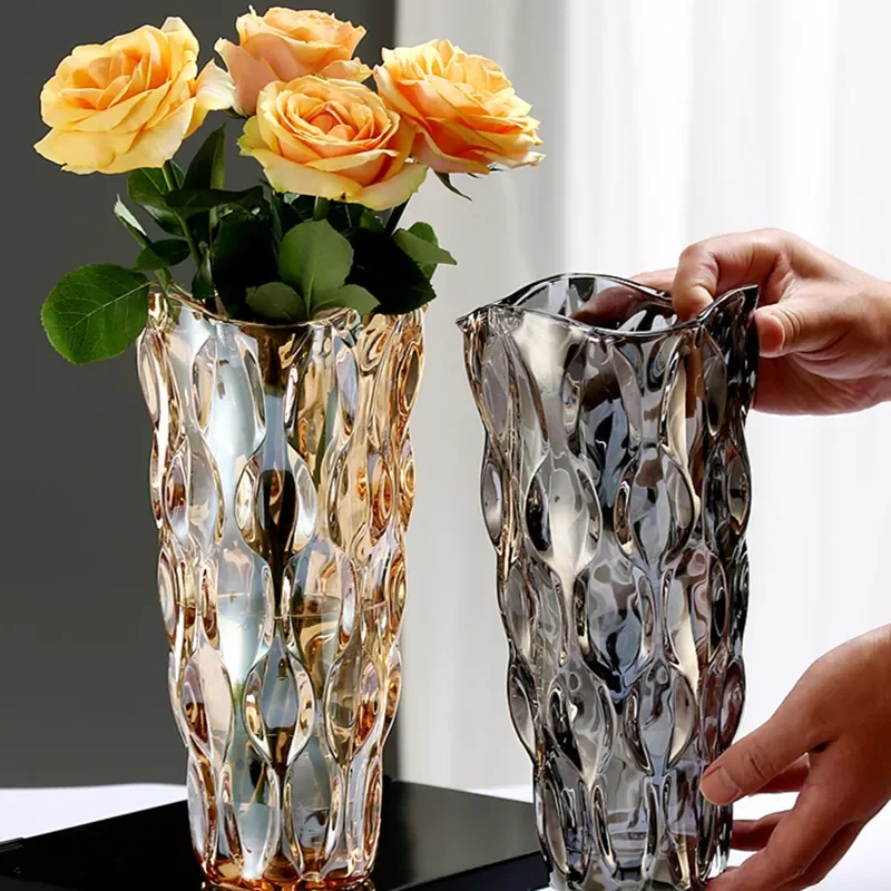 

NEW Glass Vase 25cm/9.6'' Glass Planter for Hydroponic Plants and Flowers for Tabletop Centrepieces for Home Wedding De