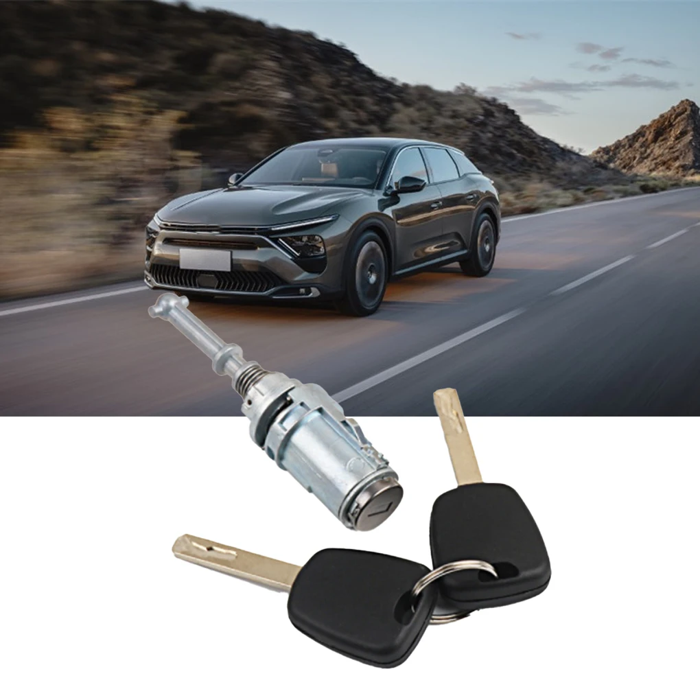 

Left Door Lock Cylinder Set Key Cylinders Kit Upgrade