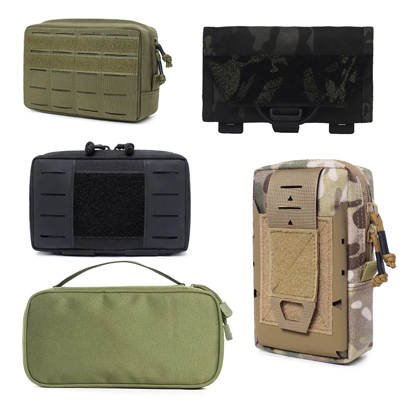 

Tactical Medical Bag Phone Storage Pouch Nylon Messenger Bag for Outdoor Camping Hiking Traveling Men Women Waist Belt Bags