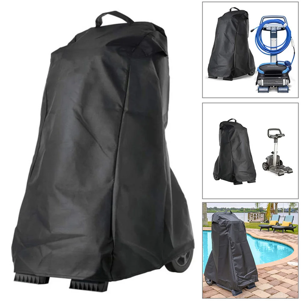 

420D Oxford Cloth Black Waterproof Automatic Pool Cleaning Suction Machine Dust Cover Protective Cover NO Machine