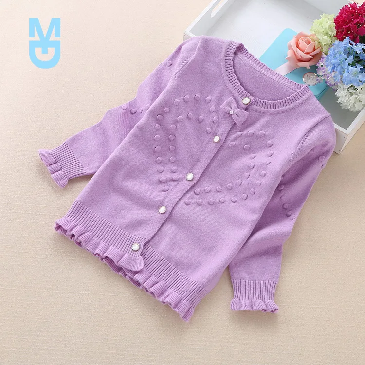 

New 2022 children sweaters 3-16 years girls' sweaters cotton children cardigans