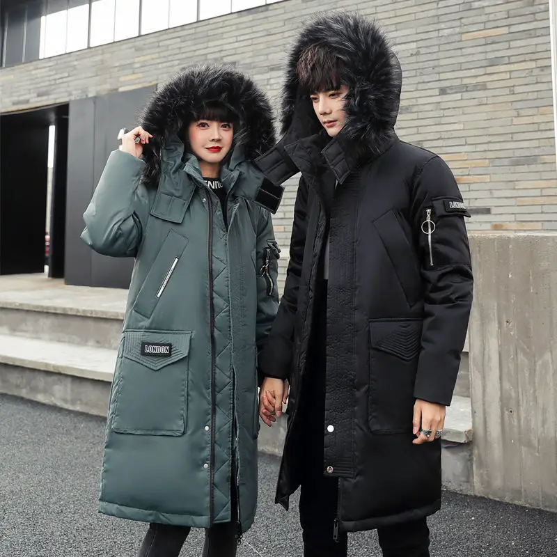 Men's Puffer Jacket Parkas Coats for Men Winter Long Coat Men's Cold Jacket Thick White Duck Down Plus Size Casual Jacke