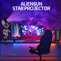 led aliens starry sky projector galaxy star night light nebula projection light for kids bedroom home decoration childrens gift