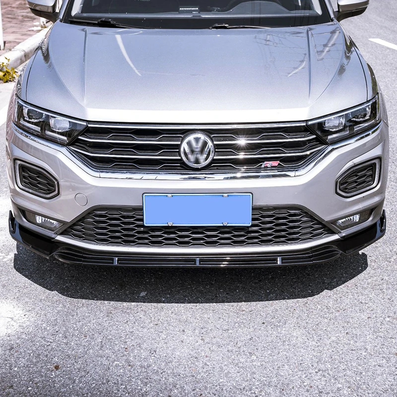 Для VW T-Roc / T Roc TSI TDI 2017-2022 автомобильный передний бампер разветвитель спойлера