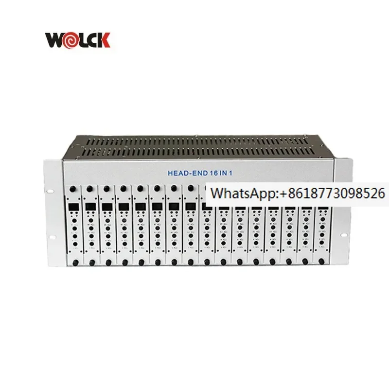 Заводская цена Catv Headend Радиочастотный модулятор 16-канальный аналоговый Agile