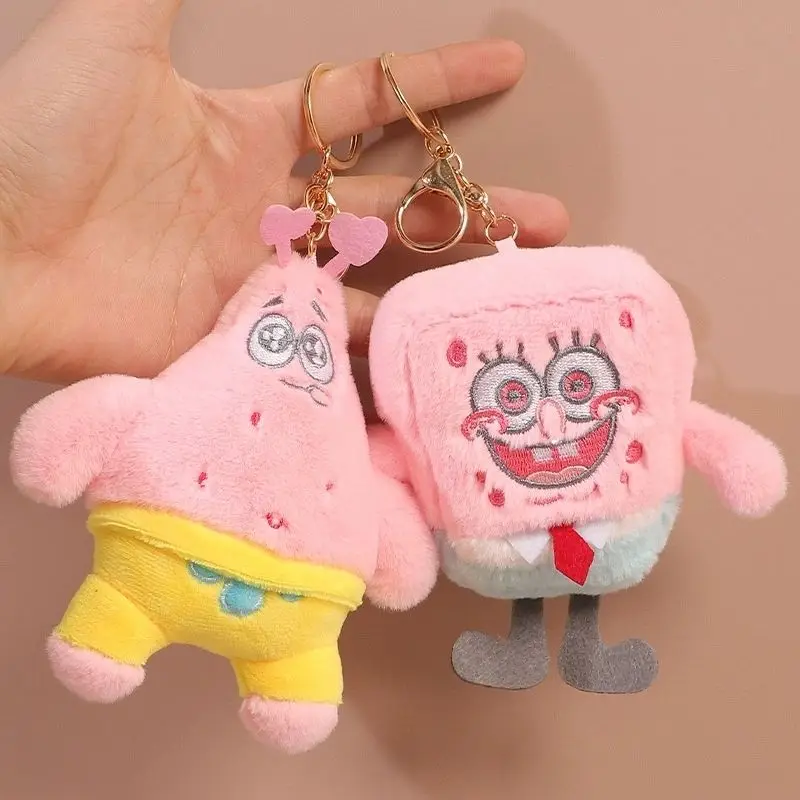 

Spongebob Squarepants Cartoon Cute Kawaii Patrick Star New Creative Anime Plush Gifts Girlfriend Keychain Pendant