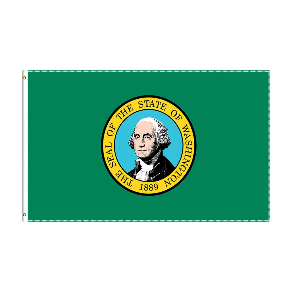 

3x5 Ft Washington Flag Polyester Digital Printed USA State Banner