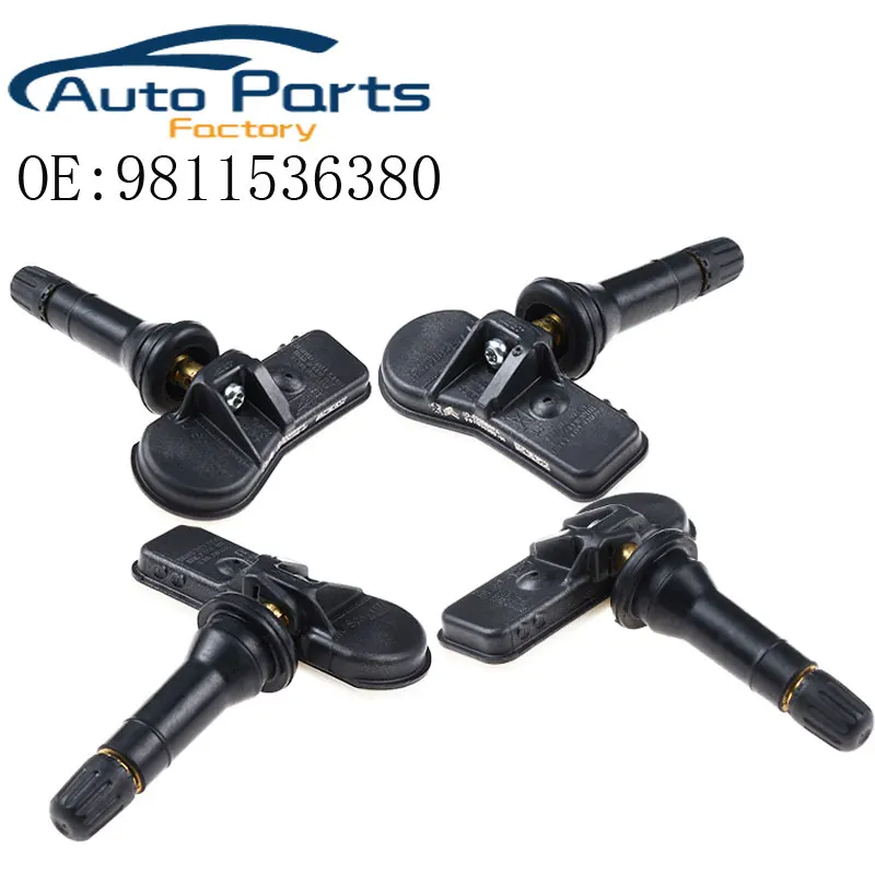 4PCS 9811536380 TPMS Tire Pressure Monitor Sensor For Peugeot 207 301 308 3008 408 508 5008 For Citroen C4 C5 DS4 DS5 New