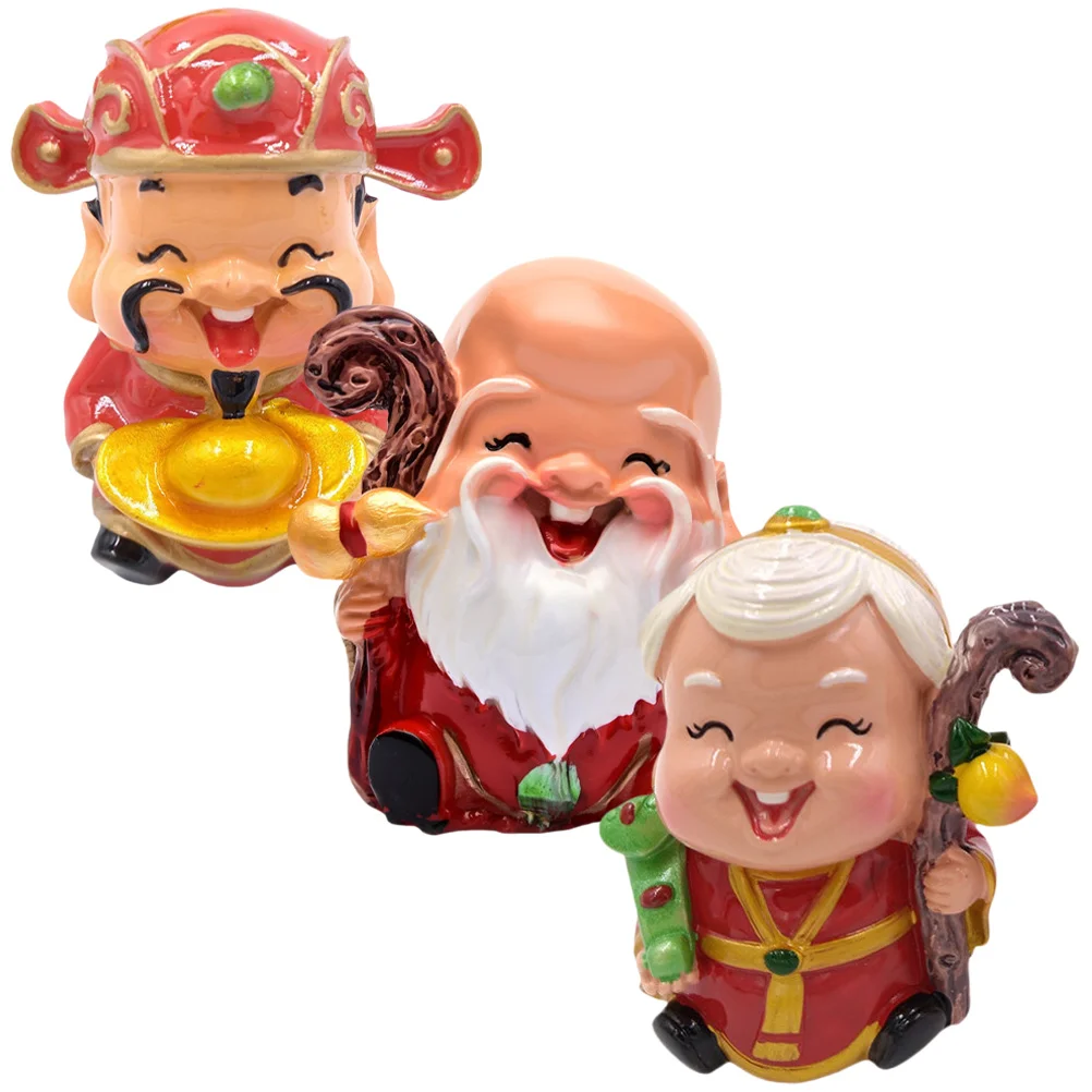 

Cake Birthday Chinese Toppers Decorations Topper Party Figurine Cakes Decor Elder Miniature Japanese Blessing Happy Decoration