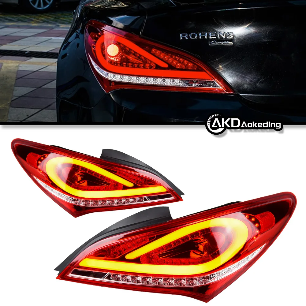 

Taillights For Hyundai Genesis ROHENS Coupe Tail Light LED DRL Style Running Signal Brake Reversing Parking retrofit Facelift