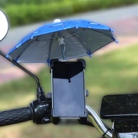 1pc mobile phone holder motorcycle bicycle umbrella portable waterproof mini parasol waterproof anti permeability toy umbrella