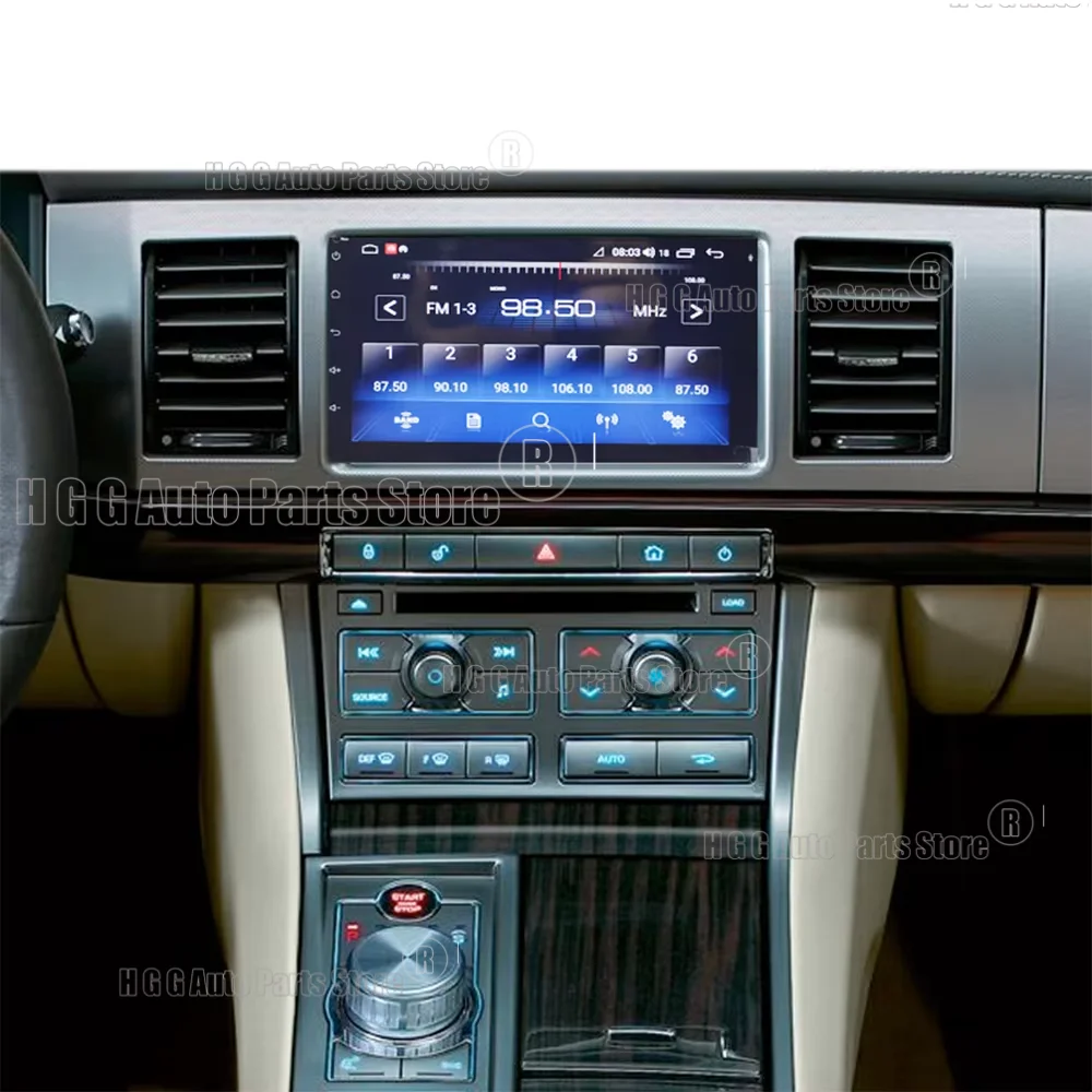 Фото 2 Din Android 13.0 8 ГБ + 128 ГБ для Jaguar XF X250 2008-2015 Автомобильный GPS-навигатор Авто стерео Мультимедийный плеер Головное устройство DSP Carplay №3