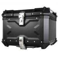 motorcycle niversal rear top luggage case aluminum alloy storage tail box waterproof trunk lock toolbox carrier product box