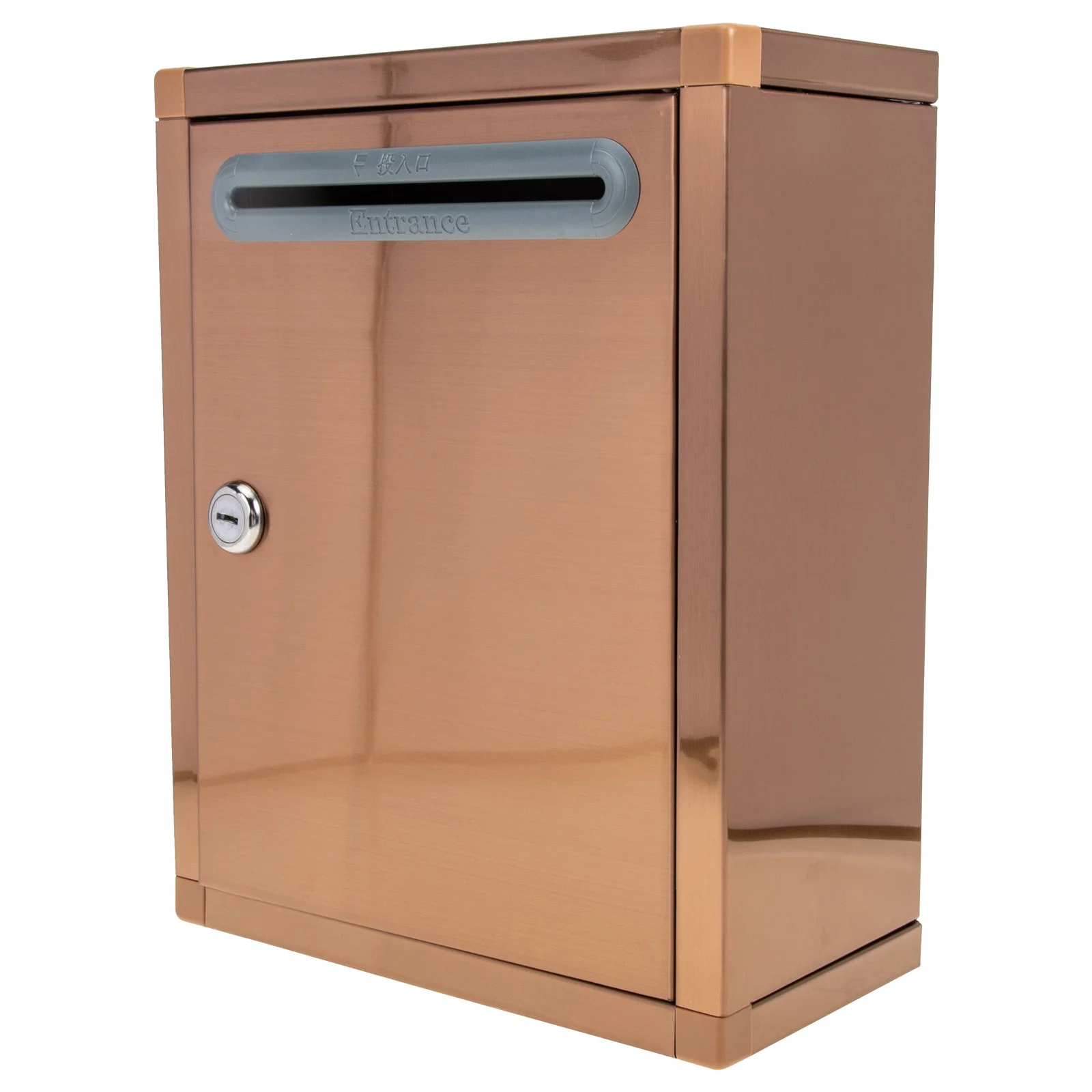 

Ballot Box Lockable Letterbox Office Supply Wall Mounted Stainless Steel Mailbox