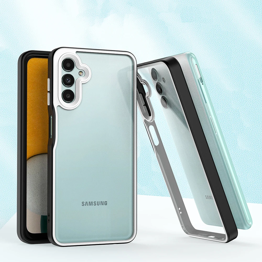 

Samsung S22 Ultra Case Transparent Two-Color Drop-Resistant Fitted Case For A13 A53 A73 A33 S22plus 360 Full Protection