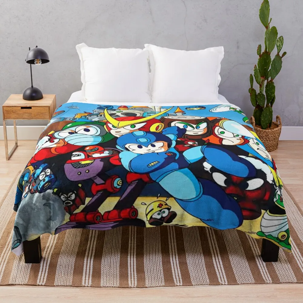 

Mega Man 2 Art Throw Blanket travel blanket sofas giant sofa blanket blankets for baby