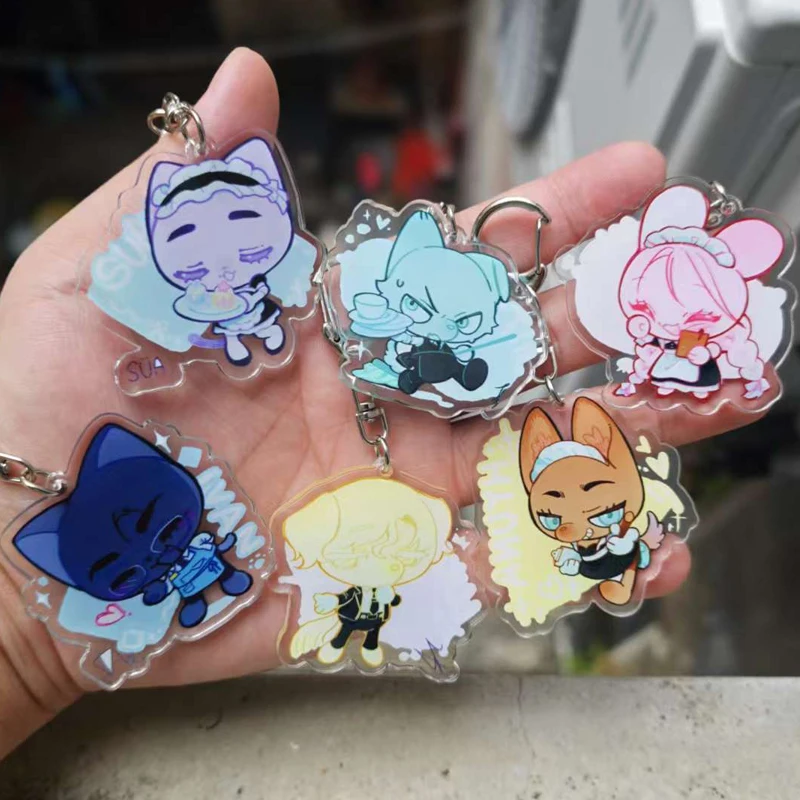 Фото 6 шт./лот аниме Alien Stage Chibis популярные брелки для женских аксессуаров сумка Luka Ivan Till Mizi Hyuna Sua брелоки ювелирные изделия №1