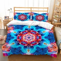 wholesale european pattern hot sale soft bedding set 3d digital bohemian printing 23pcs duvet cover set esdeeuus size