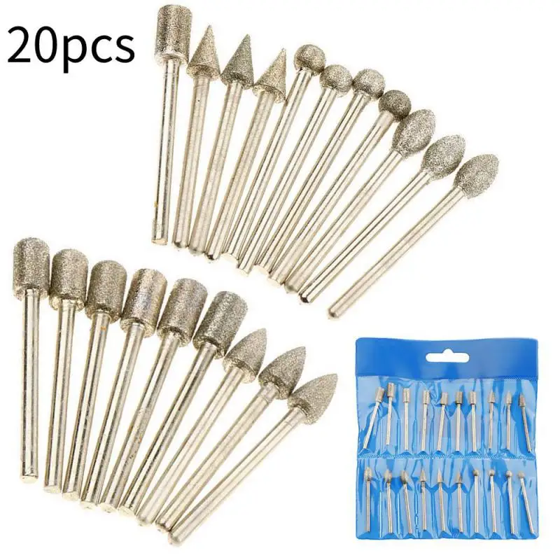 

Набор абразивных насадок для дрели Dremel, комплект из 20 абразивных насадок, 3 х6 мм