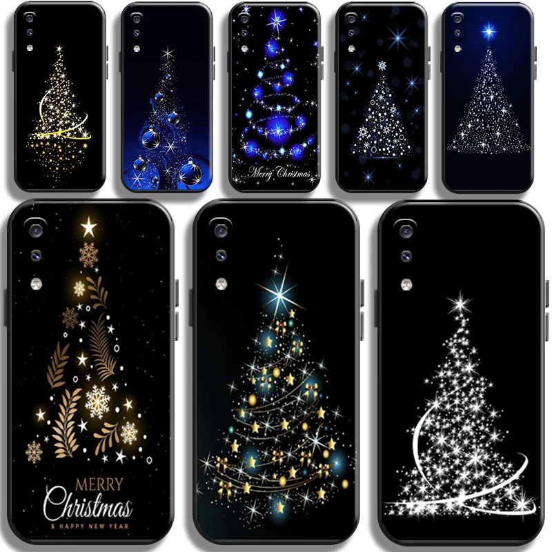 

Merry Christmas Tree Deer For Samsung Galaxy A20 A20S Phone Case Liquid Silicon Cases Soft Shockproof Coque Funda TPU Shell