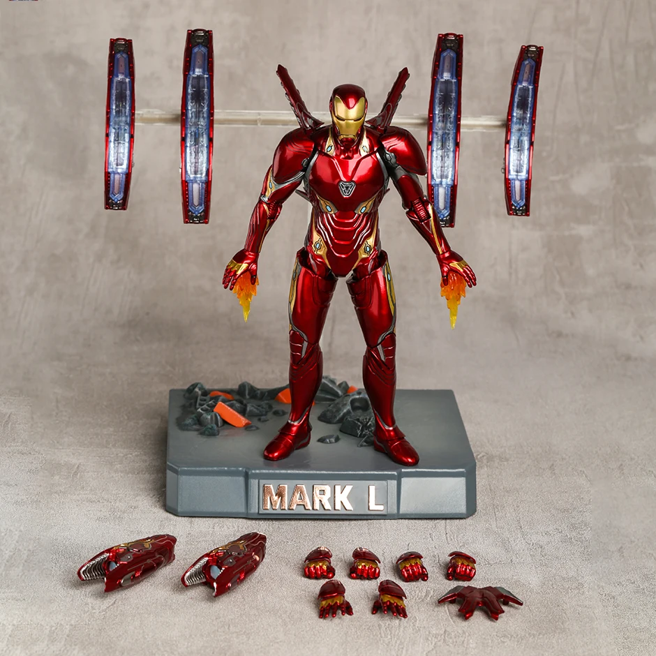 

ZD Toys Iron Man MK50 Mark L With Platform Weapons Collection Action Figure PVC Model Figurals