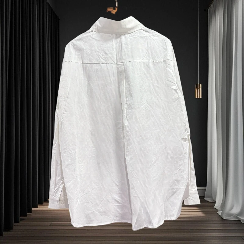 KBQ Colorblock лоскутные аппликации уличные рубашки для женщин с лацканами и длинными