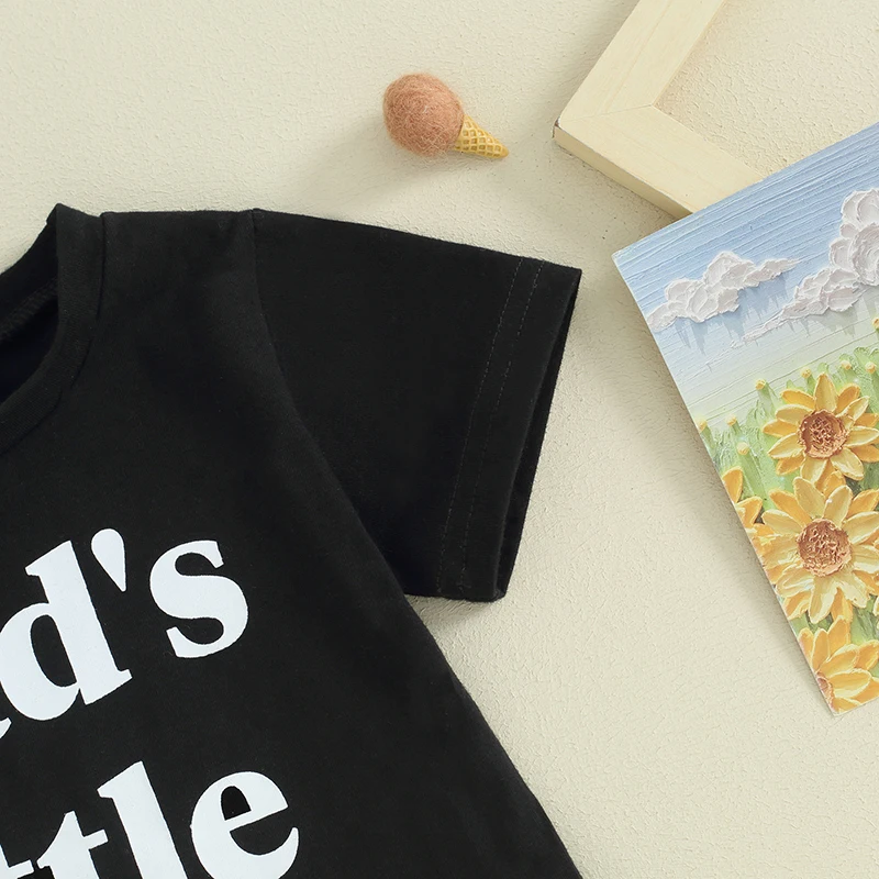 Футболка с коротким рукавом и шорты на резинке для мальчиков