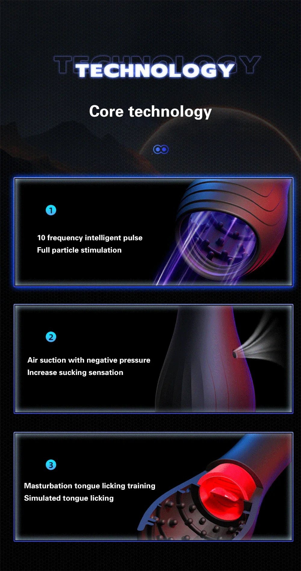 Секс-тренажер для головки мужской мастурбатор чашка лизания языка стимуляция Glan