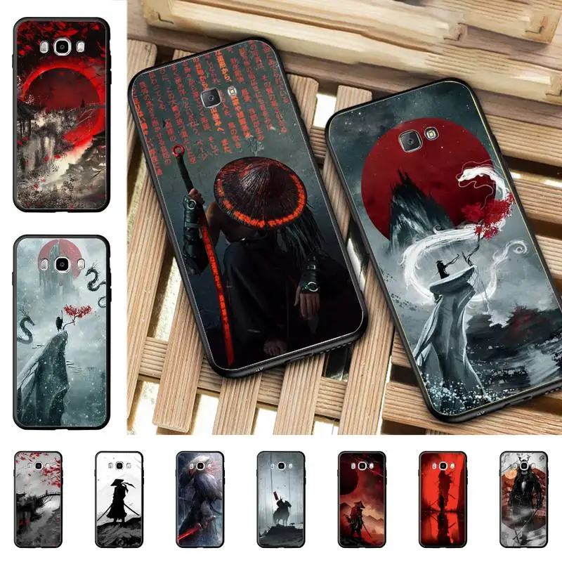 

Landscape ink Painting Japan Samurai Art Phone Case for Samsung J 4 5 6 7 8 prime plus 2018 2017 2016 J7 core