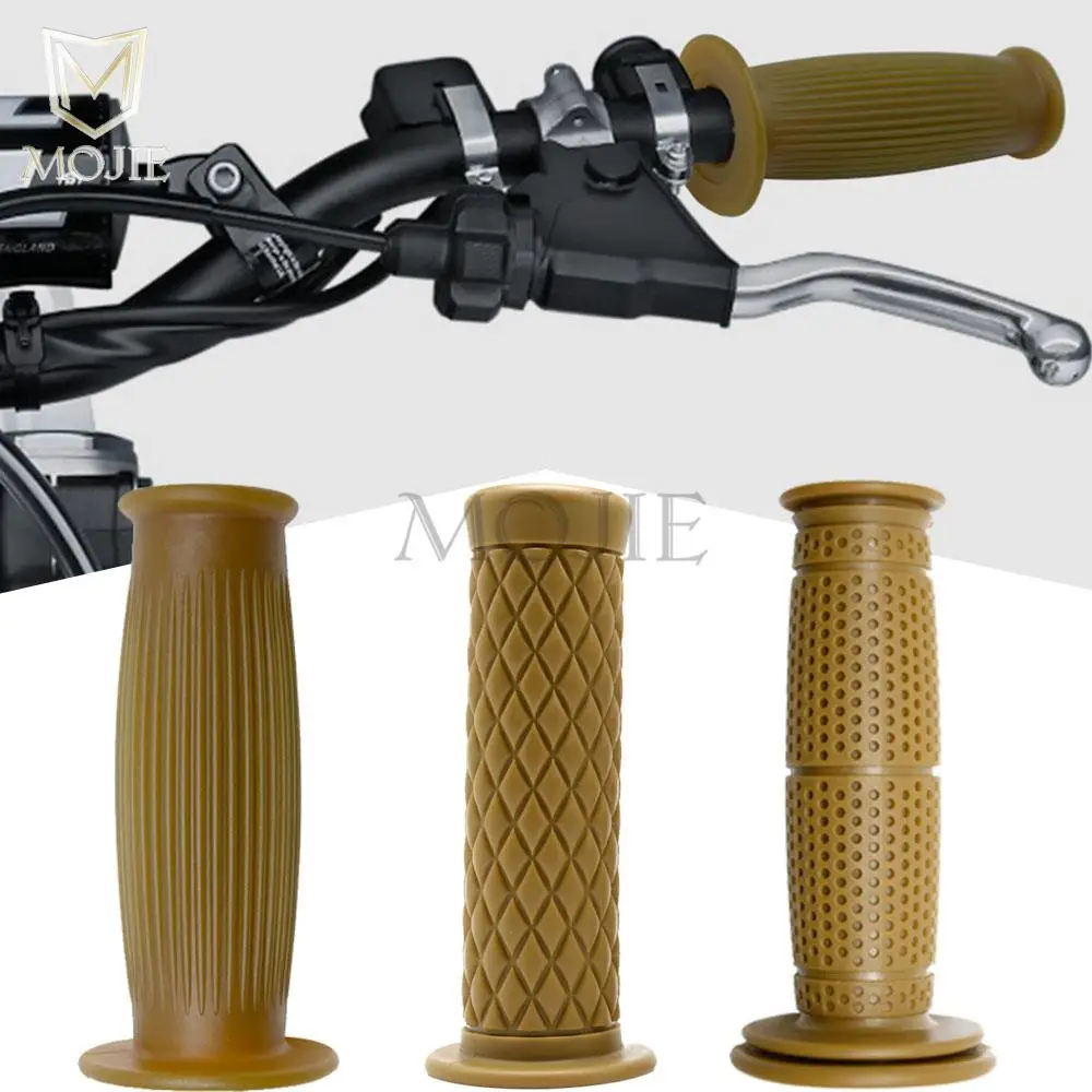 Винтажная резиновая ручка для мотоцикла и велосипеда 22-24 мм |