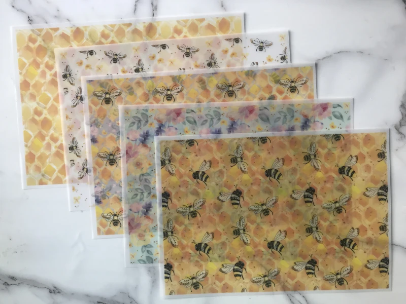 

Honey bee Theme DIY Sulfuric Acid Paper Material Paper Velum Paper Scrapbooking Paper Craft Paper Card Making Paper