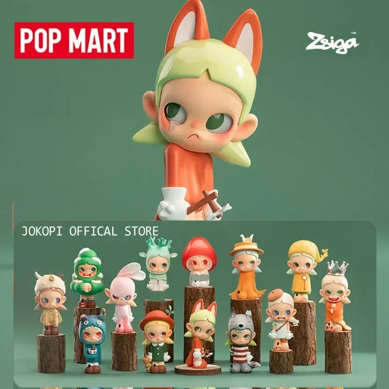 Фото POP MART Zsiga Walking Into the Forest Series: Коллекционные фигурки-сюрпризы (слепая коробка), милые украшения, декор для дома и рабочего стола №1