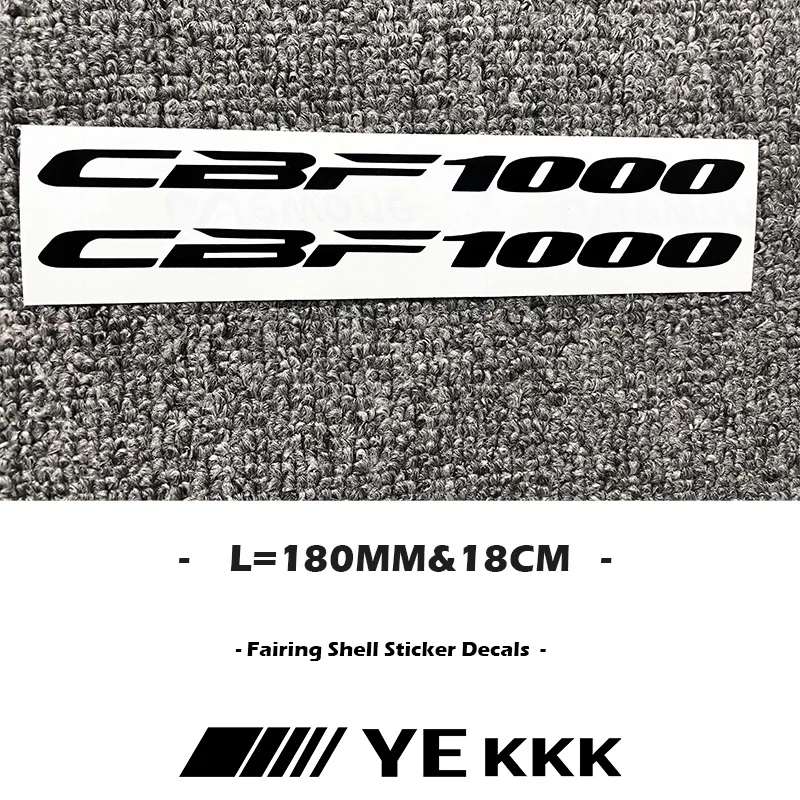 2X 180MM Motorcycle Fairing Shell Hub Head Shell Fuel Tank Sticker Decal For Honda CBF1000 CBF 1000 GT F A  Sticker Decal