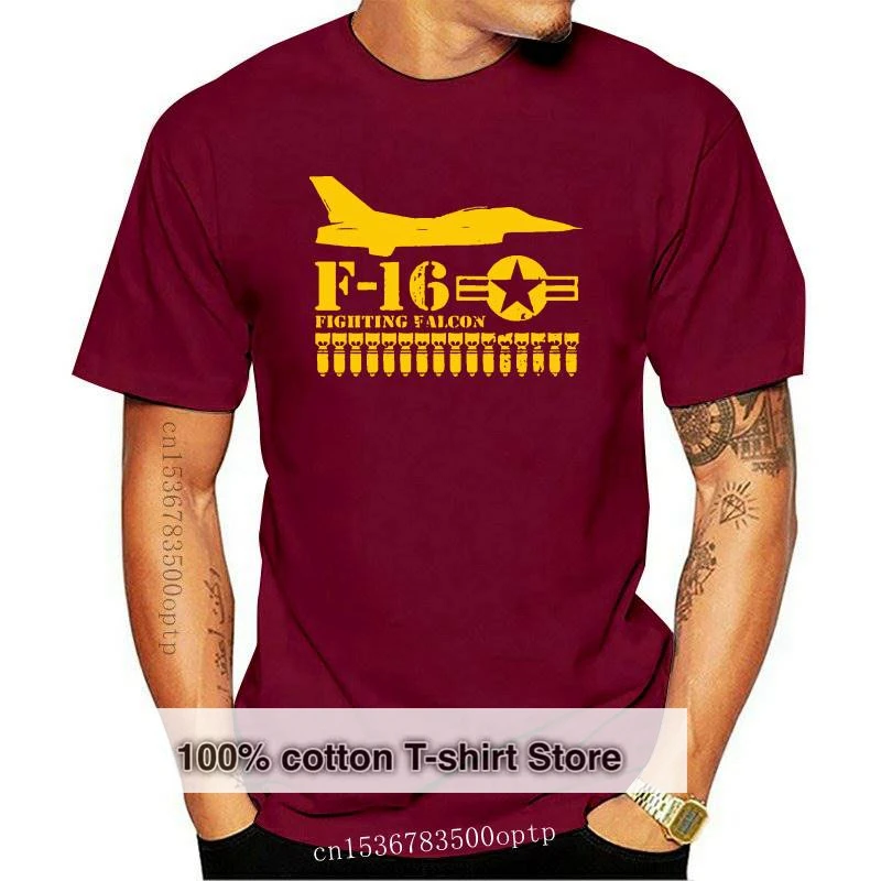 

New Men t-shirt F 16 Fighting Falcon (distressed) tshirt Women t shirt