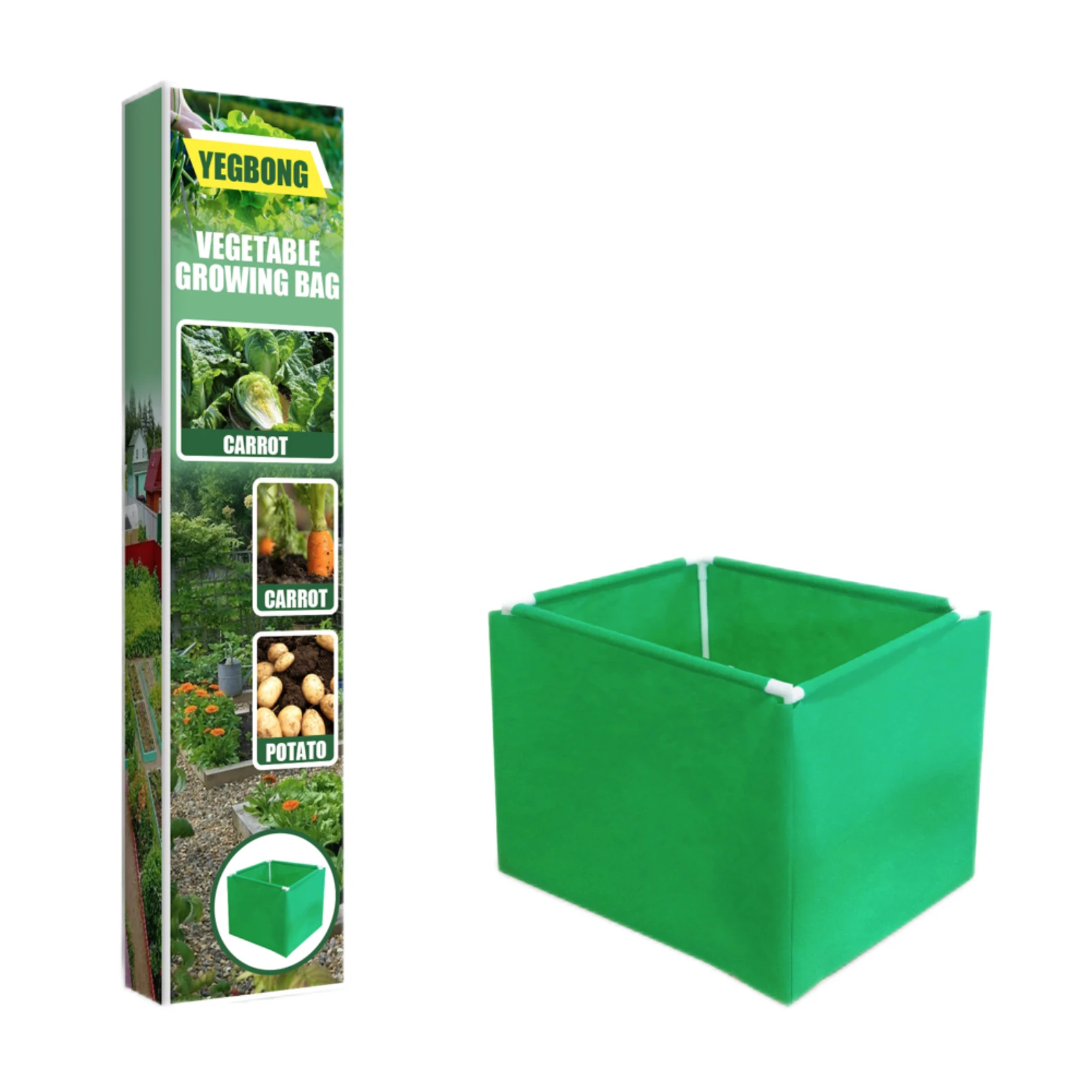 

Vegetable Growing Bag Square Non-woven Aeration Fabric Plant Grow Pots Home Gardening Vegetables Seedling Growing Bag 43 X 33.5