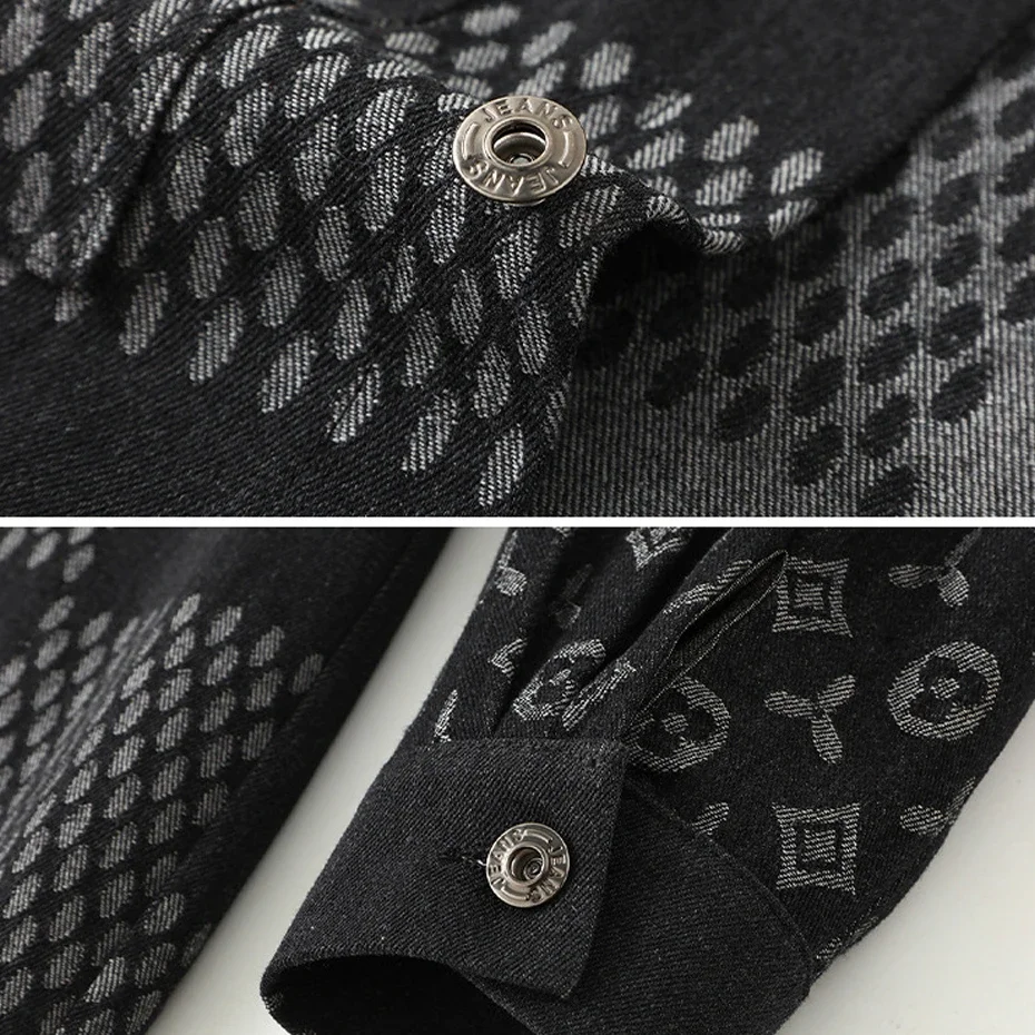 Мужская винтажная джинсовая куртка в клетку размеры 10XL 11XL