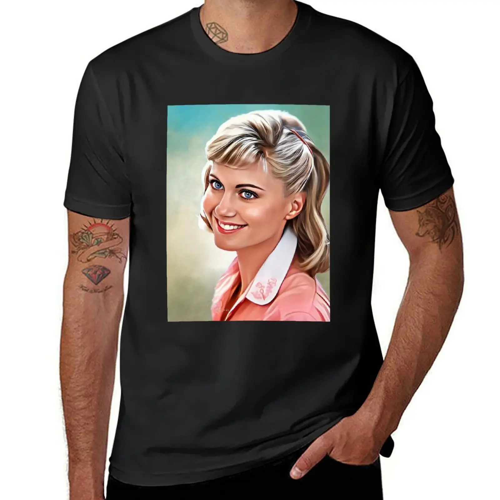 Мужская белая футболка оверсайз в Корейском стиле