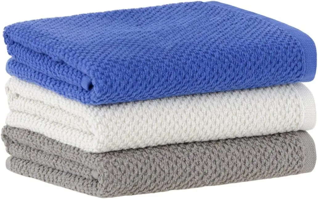 

Jogo Panos de Copa, 3 Peças, Quadriculado Gourmet, Azul/Bege/Cinza, car wash clean detailing towel