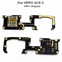 new sim card holder for oppo ace2 5g mic microphon sdsim card reader connector flex cable replacement parts