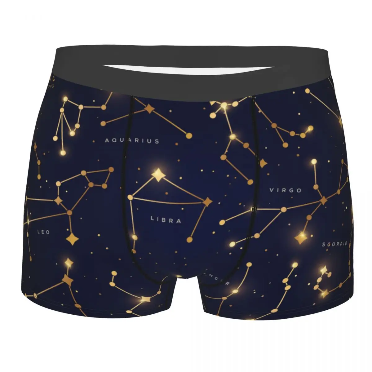 

Boxer Men Underpants Zodiac Constellations Space With Stars Men's Panties Shorts Breathable Mens Underwear Briefs Sexy Boxers